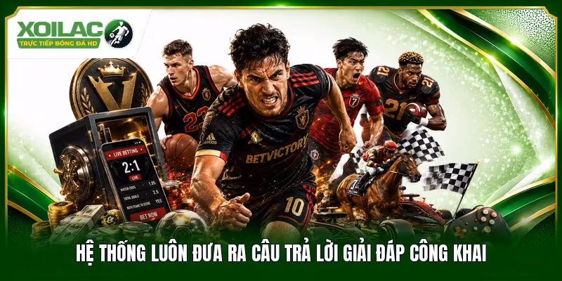 Hệ thống luôn đưa ra câu trả lời giải đáp công khai