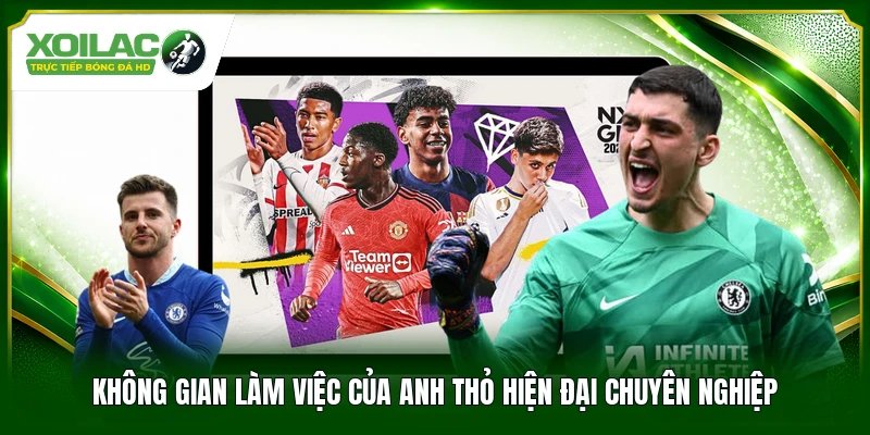 Không gian làm việc của Anh Thỏ hiện đại chuyên nghiệp