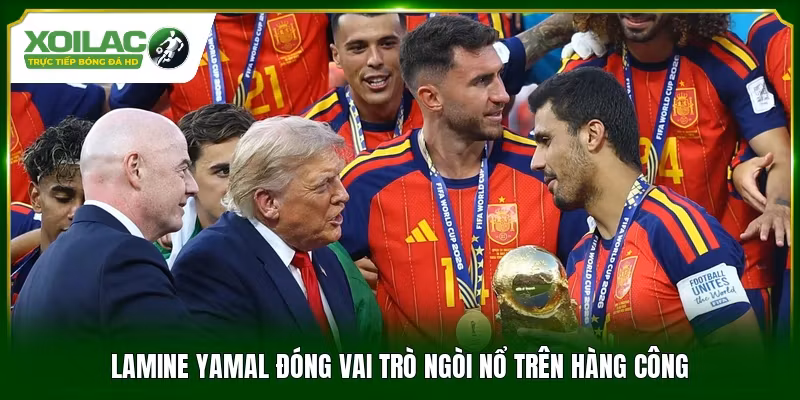 Lamine Yamal đóng vai trò ngòi nổ trên hàng công